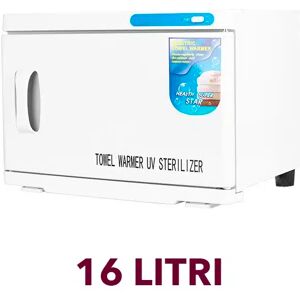 Sterilizzatore Scaldasalviette asciugamani 16 LITRI SCALDA ASCIUGAMANI hot cabinet bianco o nero BIANCO