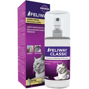 CEVA SALUTE ANIMALE SpA Feliway Classic Soluzione Spray per Ambienti Gatti 60ml - Riduci lo Stress e Fai Sentire i Tuoi Gatti al Sicuro