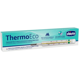 Chicco Thermo Eco Termometro Clinico Ecologico in Vetro, 1 Pezzo