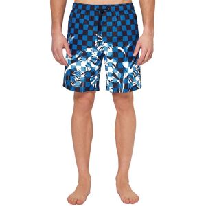 Sundek Costume Boxer Lungo Checkleaf Blu Uomo M
