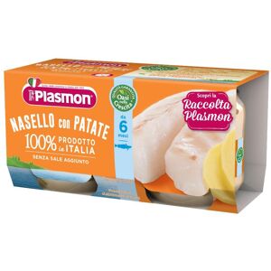 PRINCES ITALIA SpA Plasmon Omogeneizzato Nasello con patate, 2 x 80 g