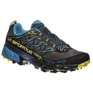 La Sportiva Akyra - scarpe trail running - uomo Black/Light Blue/Yellow 43,5