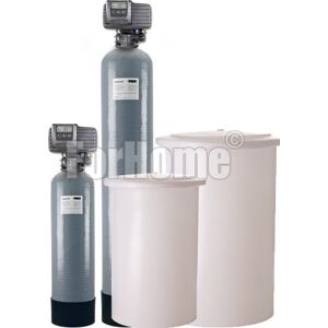 Addolcitore Acqua Doppio Corpo Fleck 5600 Sxt 1" Elettronico Rig.Volume-Tempo 50