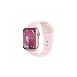 Apple Watch Series 9 Gps 41mm Pink Aluminium Case With Light Pink Sport Band - S/m - Mr933ql/a