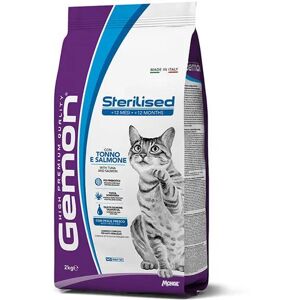 Gemon Monge Sterilized Cibo Secco per Gatti Adulti Sterilizzati con Tonno e Salmone 7 kg