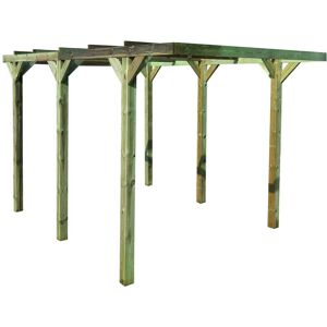Alce Edile CARPORT ELEPHANT 523x304 cm ABETE COLONNE IN KVH 8x12 cm FERRAMENTA INCLUSA