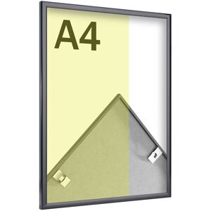 SPRINTIS 1 Cornice per foto in alluminio, stirene trasparente nero   A4 21 x 29,7 cm   brillante, alluminio, PS, MDF