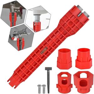 Tecnomat CHIAVE FISSAGGIO RUBINETTI SOTTOLAVELLO MULTIFUNZIONE CORPO IN ABS Ø 34 mm Ø 40 mm