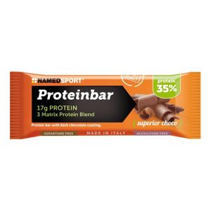 Namedsport Srl Named Sport - Proteinbar 50g Gusto Superior Choco - Barretta Proteica per il Fitness e il Recupero Muscolare