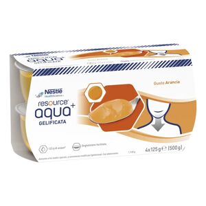Resource Aqua+ Arancia Bevanda Gelificata Senza Zucchero 4x125 ml