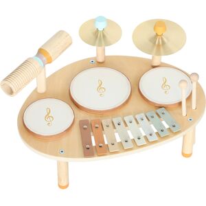 Aiyaplay Set di Strumenti Musicali per Bambini da 2+ Anni con Tamburi e Xilofono, Colore Legno   Aosom Italy