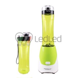 Aigostar Frullatore 300W con borraccia portatile colore bianco e verde senza BPA