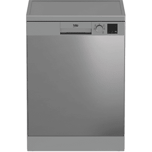 Beko LAVASTOVIGLIE Libera installazione (FS)  DVN05320X, Programmi 5, Dimensioni: L 60 cm, A 85 P Rumorosità 49 dB(A), Consumo di acqua 12,9 l, INOX, Classe E