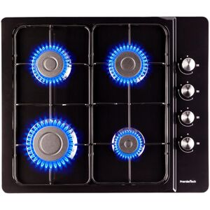 PremierTech® PremierTech Piano cottura a gas 60cm 4 fuochi Nero P460BL