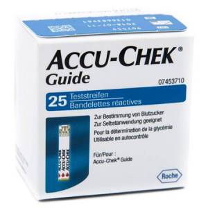 Roche Diabetes Care Italy Spa Accu-Chek Guide 25 Strisce Reattive per la misurazione della glicemia ROCHE