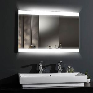 Toscohome Specchio 100x70 cm con retro illuminazione - LED Korinto