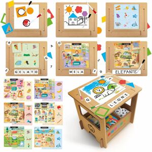 Banchetto in legno Scuola di Scrittura (HEADU01)