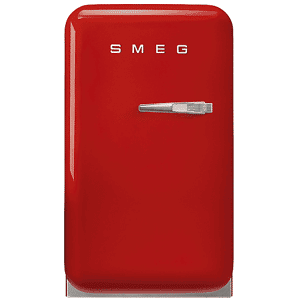 SMEG FRIGORIFERO MONOPORTA  FAB5LRD6, Capacità netta totale 34 l, Rumorosità: 36 dB(A), Dimensioni: L 40,4 cm A 72,5 P 50 cm, Rosso, Classe C