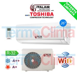Climatizzatore Condizionatore Italair Inverter 12000 Btu With Toshiba Compressor   Aa Gas R32