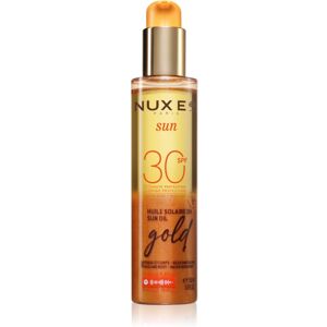 Nuxe Sun Sun Oil Gold SPF 30 olio abbronzante per viso e corpo con effetto illuminante SPF 30 150 ml