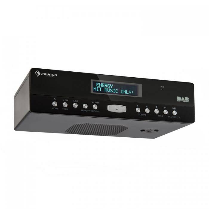 Auna KR-100 DAB Radio da cucina Sottopensile DAB+ Microfono Bluetooth