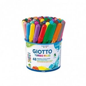 Giotto Turbo Maxi - 48 pennarelli a punta grossa colorati