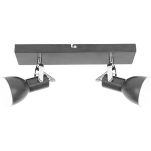 Globo BARRA 2 LUCI BROWNIES IN METALLO MARRONE CON INTERNO BIANCO 2xE14 MAX 40W ESCLUSE