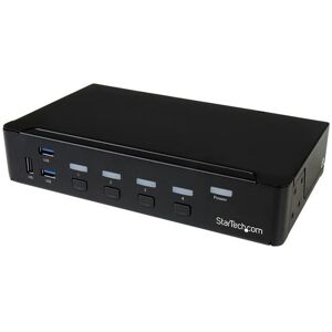 StarTech.com Switch Commutatore KVM a 4 Porte DisplayPort con Hub USB 3.0 - 4K (SV431DPU3A2)