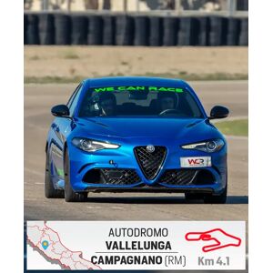 Guida una GIULIA QUADRIFOGLIO DA 510 CV all’Autodromo di Vallelunga a Campagnano di Roma (RM) a partire da 1 giro  Esperienza in pista - Azienda affiliata a wonderbox smartbox esperienza 3 idee regalo uomo