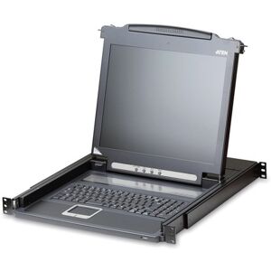 Aten CL1000M switch per keyboard-video-mouse (kvm) Montaggio rack Nero (CL1000M-ATA-2XK06FG)