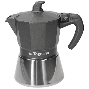 TOGNANA Moka  ULTRA CLASS INDUCITON, Adatta a tutti i piani cottura, Nero