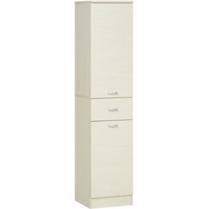 giordanoshop Mobile a Colonna per Bagno 34x34x150 cm 2 Ante 1 Cassetto Color Legno...