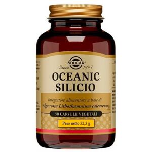 SOLGAR IT. MULTINUTRIENT SpA Solgar - Oceanic Silicio 50 Capsule Vegetali - Integratore di Silicio per la Salute delle Unghie, della Pelle e dei Capelli