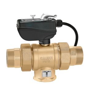 CALEFFI Valvola a sfera a tre vie motorizzata 2", tensione 230V. Foratura a "L" 638093 2”