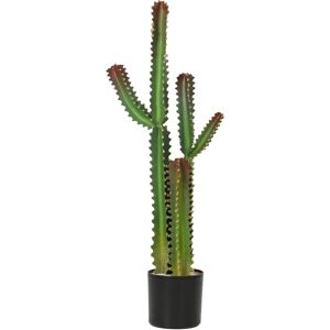 Homcom Pianta artificiale da interno 111 cm, albero artificiale cactus in vaso, per casa, ufficio, salotto, camera, verde   Aosom Italy