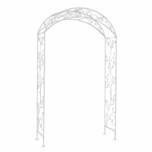 Milani Home arco da giardino per rampicanti stile provenzale in ferro verniciato
