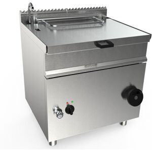 Attrezzature Professionali Brasiera Industriale Armadiata Elettrica con Vasca Inox AISI 304 - Profondità Cm