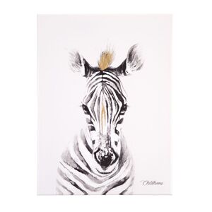 Childhome Quadro Dipinto a Olio Zebra + Olio