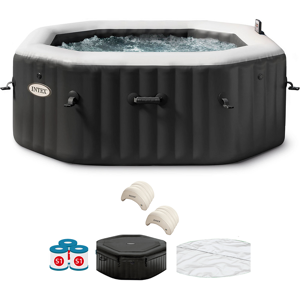 Intex Ottagonale Jet & Bubble Deluxe 28458EX - Ø201x71 cm - Piscina idromassaggio spa