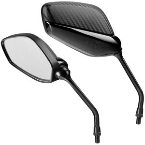 Specchi Retrovisori Moto Lampa Splinter Nero Coppia taglia unica