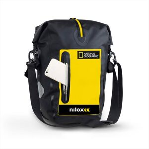 NILOX Borsa Per Bicicletta Resistente All'acqua -ng-nero/giallo