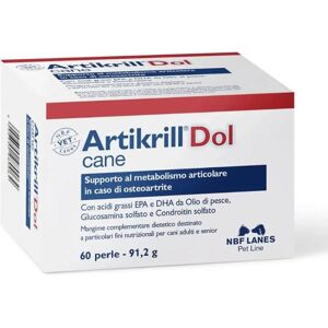 Artikrill Dol Cane Integratore per la salute delle articolazioni del cane 60 perle