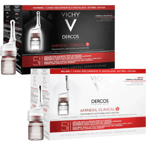 Vichy Dercos Aminexil Trattamento Anticaduta Uomo 42 Fiale 42 x 6 ml + Dercos Aminexil Trattamento Anticaduta Donna 42 Fiale 42 x 6 ml