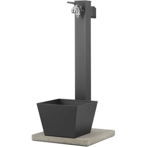 belfer Fontana da Giardino con Rubinetto Base Vaschetta e Portagomma 42/QRRV Antracite...