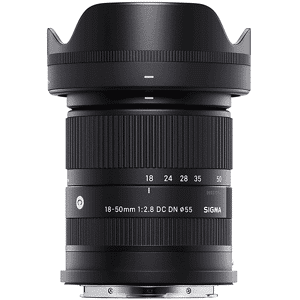 Sigma OBIETTIVO  18-50/2.8 (C) DC DN FUJI Zoom da viaggio, compatibilità Fuji X-Mount