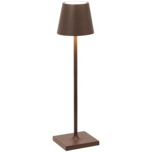 Zafferano Lampada da tavolo 27,5 x 7 cm Poldina Micro Corten