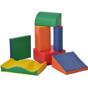 dechome 06a809f Set 7 Blocchi Di Costruzioni Morbide Per Bambini 1-3 Anni Per Casa E Scuola Multicolore - 06a809f