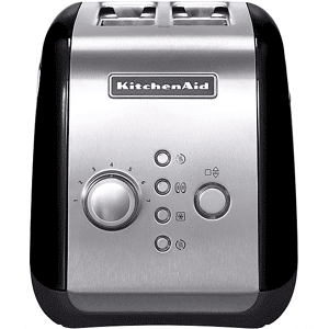 KitchenAid Tostapane  5KMT221EOB, Potenza 1100 W, Numero di fessure per tostare 2, Livelli tostatura 7 , Sistema sollevamento, Funzione scongelamento, Raccoglitore briciole, nero