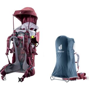 Deuter Zaino Port Baby Kid Comfort 3620221 + Kc Raincover Deluxe Ara