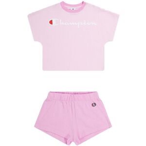 Champion Completo Sportivo T-Shirt + Shorts Rosa Bambina M